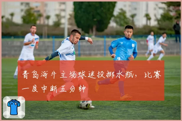 青岛海牛主场球迷投掷水瓶,比赛一度中断五分钟